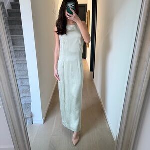 Designer Cicada Bridal Fairy Mermaid core Dress S Satin Sage Cocktail